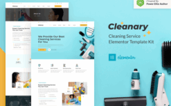Cleanary – Cleaning Service Company Elementor Template Kit