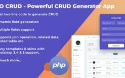 PDO Crud v7.2 Advanced PHP CRUD application (Form Builder & Database Management)