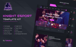 Knight – e-Sports Elementor Template Kit