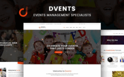 Dvents (v1.2.8) Events Management Companies and Agencies WordPress Theme