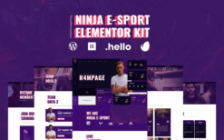 Ninja – Esports & Gaming Elementor Template Kit