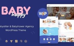 Happy Baby (v1.2.11) Nanny & Babysitting Services WordPress Theme