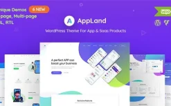 AppLand – WordPress Theme For App & Saas Products v2.9.6