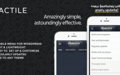 Tactile (v2.1) WordPress Mobile Menu