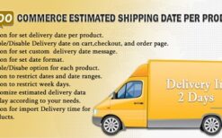 WooCommerce Estimated Delivery Or Shipping Date Per Product v5.5