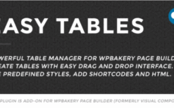 Easy Tables Table Manager for WPBakery Page Builder v2.2.0
