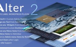 WPAlter (v2.5.1) White Label WordPress Plugin