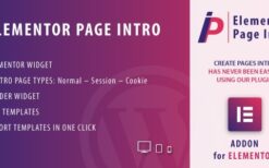 Page Intro for Elementor WordPress Plugin v1.0