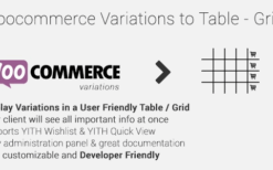 Woocommerce Variations to Table – Grid v1.5.9