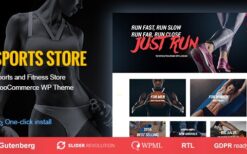 Sports Store (v1.2.8) Sports Clothes & Fitness Equipment Store WP Theme