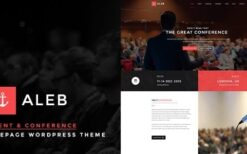 Aleb (v1.4.9) Event Conference Onepage WordPress Theme