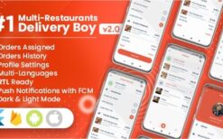 Delivery Boy For Multi-Restaurants Flutter App v1.4.0