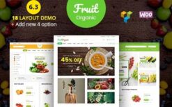 Food Fruit v6.4 Organic Farm, Natural RTL Responsive Woo WP Theme