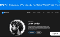Leven v.1.8.1 CV/Resume WordPress Theme