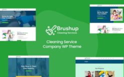 Brushup (v1.3) Cleaning Service Company WP Theme