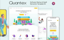 Quantex – Software Startup & SaaS Elementor Template Kit