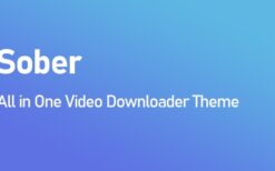 Sober All in One Video Downloader Theme v.1.2.0