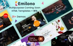 Emilono – Coming Soon HTML Template Download