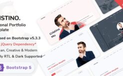 Cristino v1.6.0 Personal Portfolio, CV & Resume Template Download