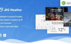 Jeg Weather Forecast v1.0.5 WordPress Plugin – Add Ons for Elementor and WPBakery Page Builder