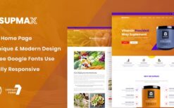 Supmax (v1.0) Health & Supplement WordPress Theme