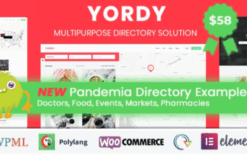 Yordy (v1.4) Directory Listings WordPress Theme