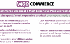 WooCommerce Cheapest & Most Expensive Product Promotions! (v3.7)