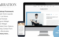 Narration (v2.0) A Responsive WordPress Blog Theme