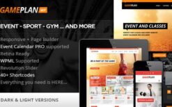 Gameplan v.1.6.7 Event and Gym Fitness WordPress Theme
