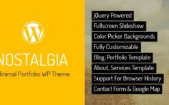 Nostalgia v7.8 Responsive Portfolio WordPress Theme