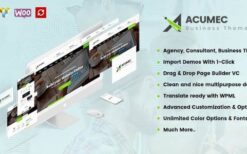 Acumec v1.6 Business Multipurpose WordPress Theme