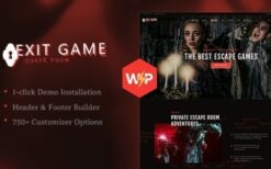 Exit Game (v1.4.2) Real-Life Secret Escape Room WordPress Theme