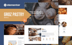 GrozPastry – Bakery Elementor Template Kit