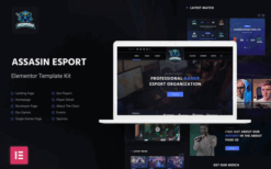 Assasin – eSport Elementor Template Kit GPL