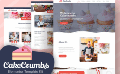 Cakecrumbs – Bakery Elementor Template kit