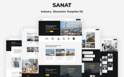 Sanat – Industry Elementor Template Kit GPL