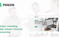 Pogon (v1.1.9) Business and Finance Corporate WordPress Theme
