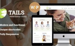 Tails (v1.4.11) Veterinary Clinic, Pet Care & Animal WordPress Theme + Shop