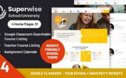 Superwise (v2.9.3) Modern Education WordPress Theme