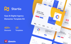 Startio – Saas & Digital Agency Elementor Template Kit