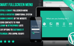 WP Smart Fullscreen Menu v1.048 – WordPress Plugin