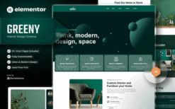 Greeny – Interior Elementor Template Kit