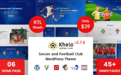 Khelo v2.8.4 WordPress Football Theme