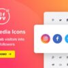 WordPress Social Media Icons v1.7.1 Social Icons Plugin Elfsight
