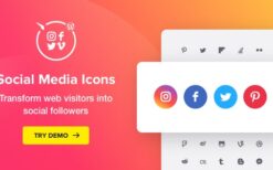 WordPress Social Media Icons v1.7.1 Social Icons Plugin Elfsight