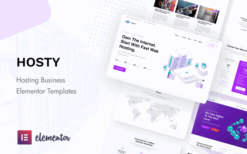 Hosty – Hosting Services Elementor Template Kit