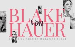 Blake von Hauer (v6.0.11) Editorial Fashion Magazine Theme