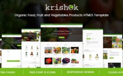 Krishok v1.0 Organic Food, Fruit and Vegetables Products HTML5 Template