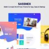 Sassnex v1.0 Multi-concept WordPress Theme for App, Saas & Startup