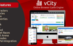 vCity v2.8 Online Browser Game Engine